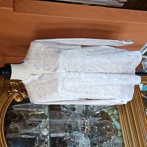 Vince Pale Pink Floral Silk Blouse